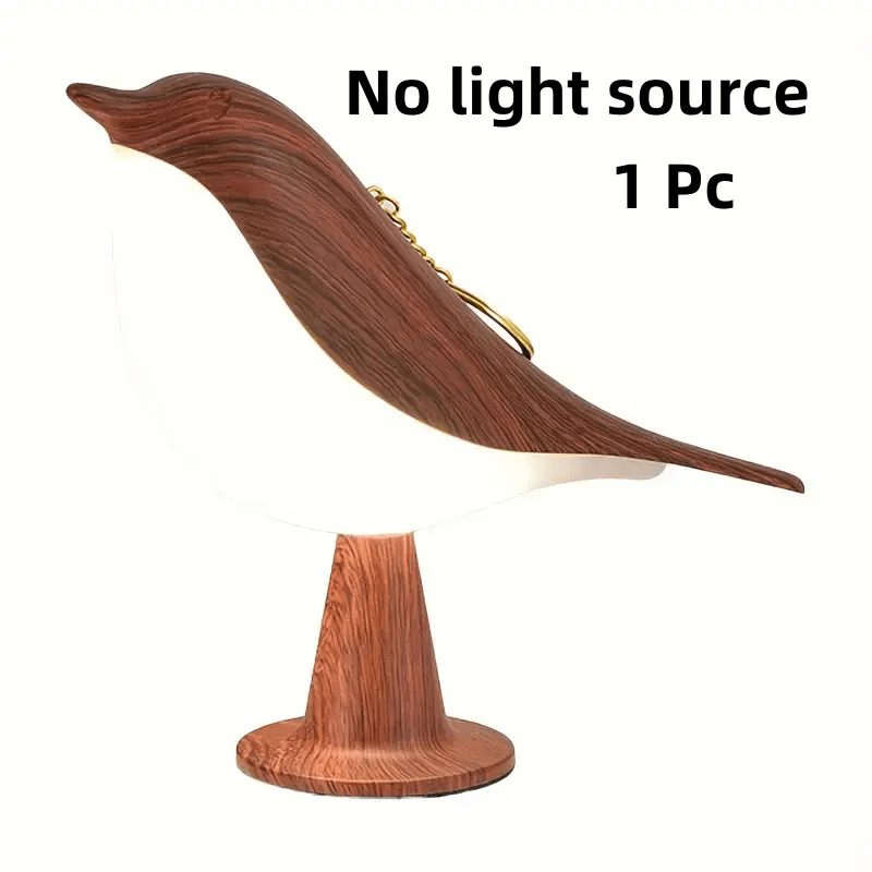 Touch-Controlled Bird Night Light – 3-Color Rechargeable LED Lamp