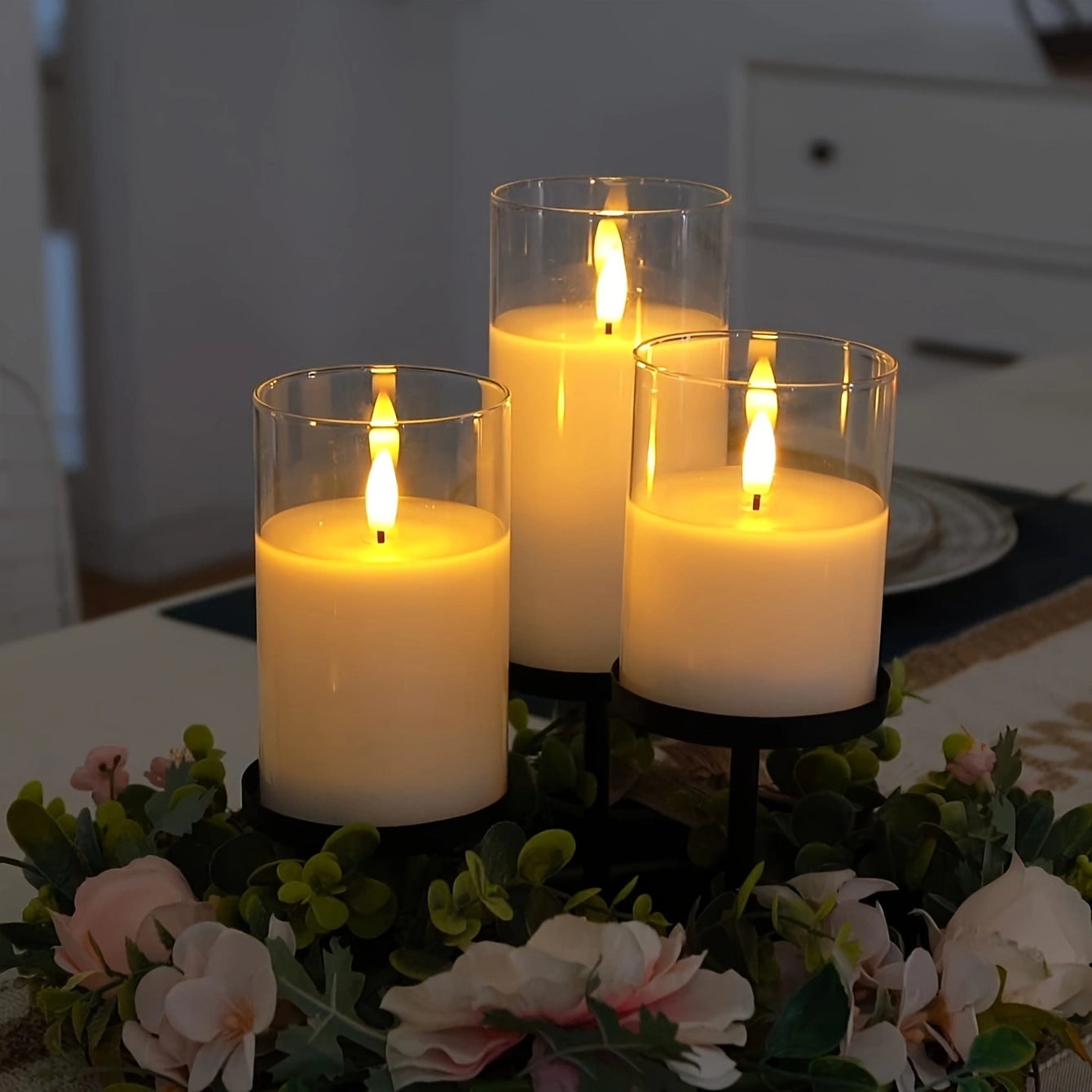 Remote Control LED Electronic Candles – Romantic Decoration for Weddings, Parties, and Special Moments!
