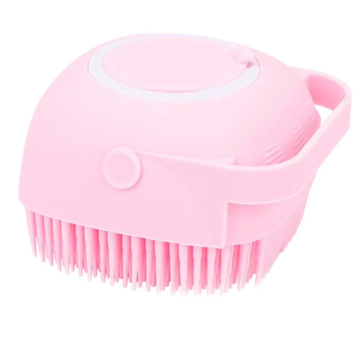 Simpatica spazzola da bagno per cani