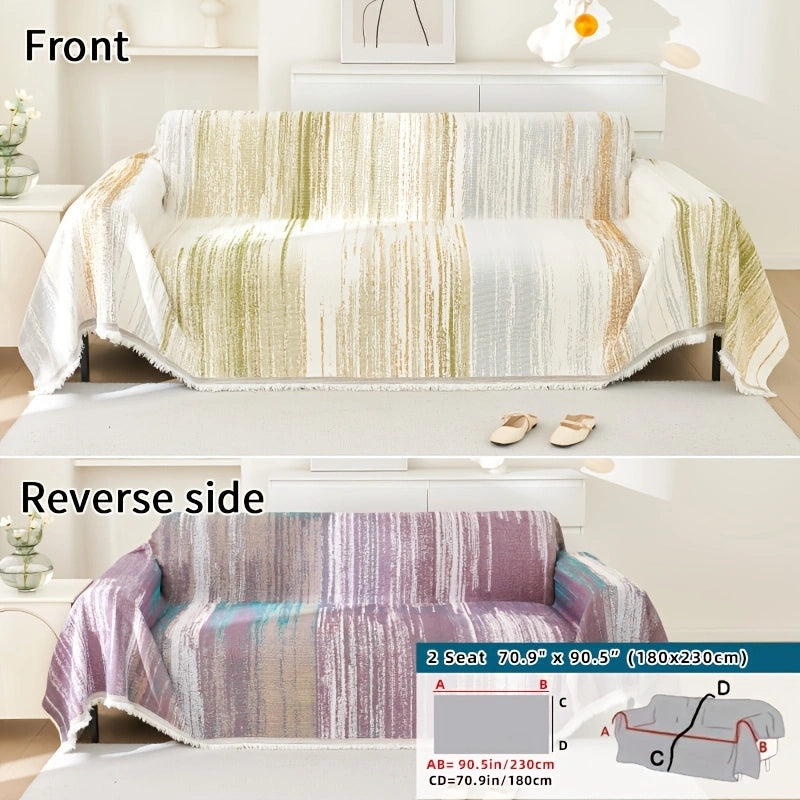 Versatile Chenille Sofa Cover – Comfort, Style, and All-Season Protection!