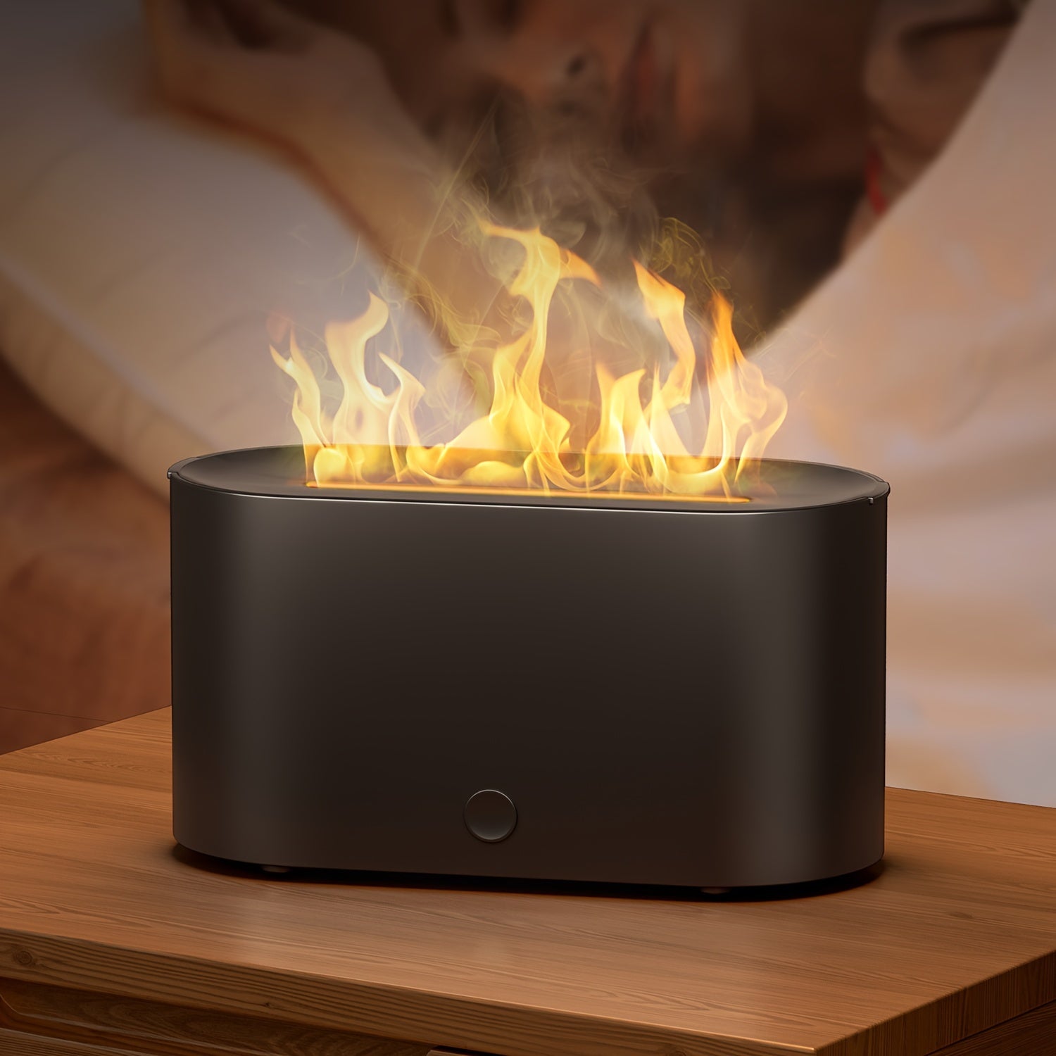 7-Color Simulated Flame Humidifier