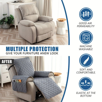 100% Waterproof Recliner Sofa Cover – Non-Slip, Pet-Resistant, and Stylish Protection!