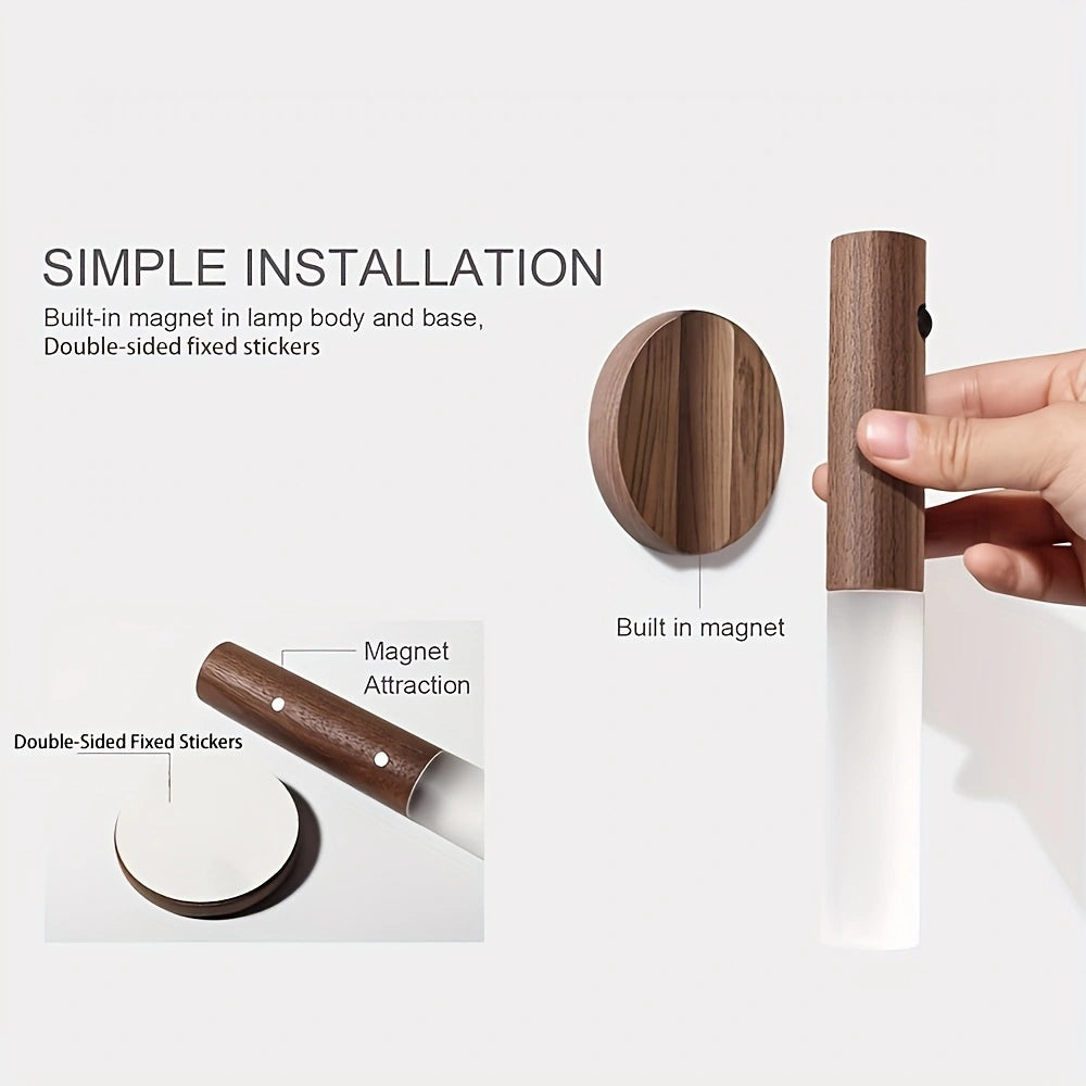 Motion Sensing Night Light – Minimalist Design for Bedrooms, Stairs, and Cabinets!