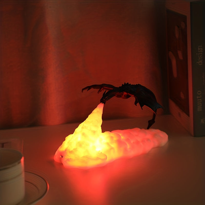 Fire Dragon 3D Lamp – Bring the Power of a Volcano to Your Space