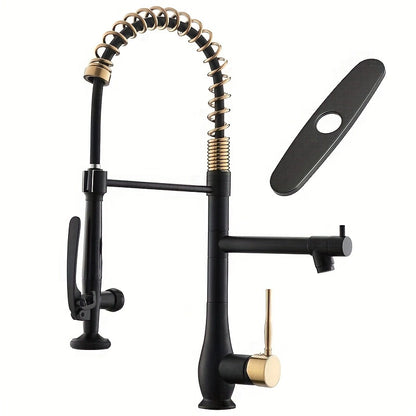 SteelFlow Duo – High Pressure Kitchen Faucet with Dual Head and Stainless Steel Design!