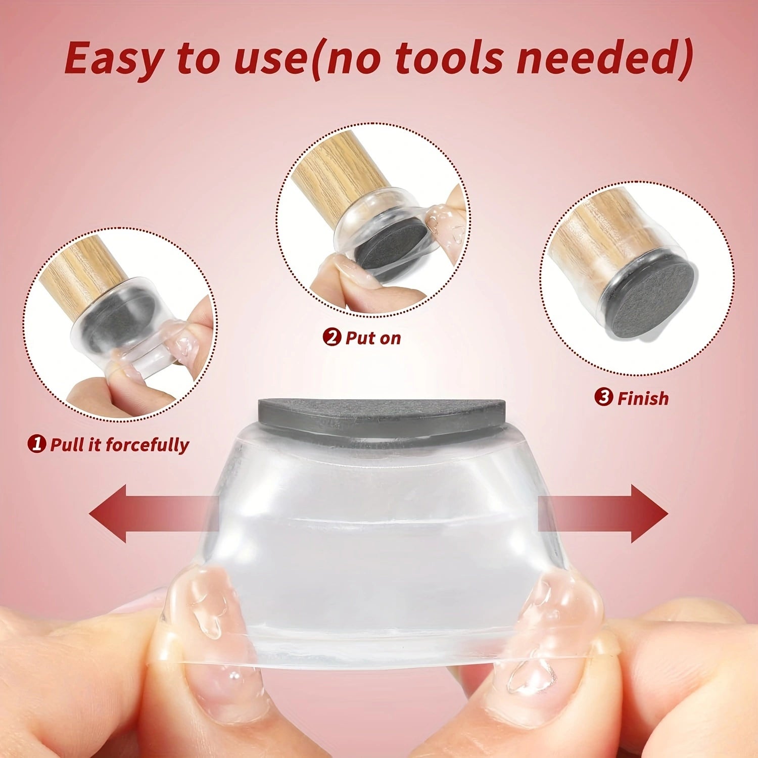 24 Pcs Chair Leg Floor Protectors with Felt Pads – Anti-Scratch and Noise Reduction for Hardwood and Laminate Floors!