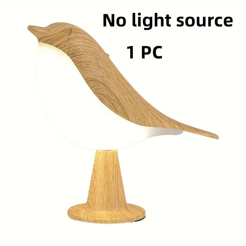 Touch-Controlled Bird Night Light – 3-Color Rechargeable LED Lamp