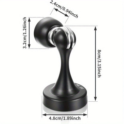 Stainless Steel Magnetic Door Stoppers – No-Drilling Wall and Floor Mounting, Practical and Durable!
