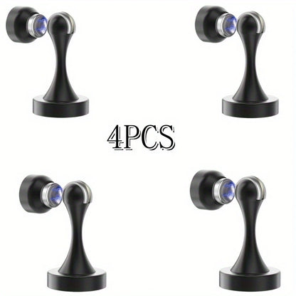 Stainless Steel Magnetic Door Stoppers – No-Drilling Wall and Floor Mounting, Practical and Durable!