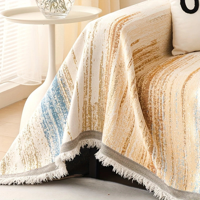 Versatile Chenille Sofa Cover – Comfort, Style, and All-Season Protection!