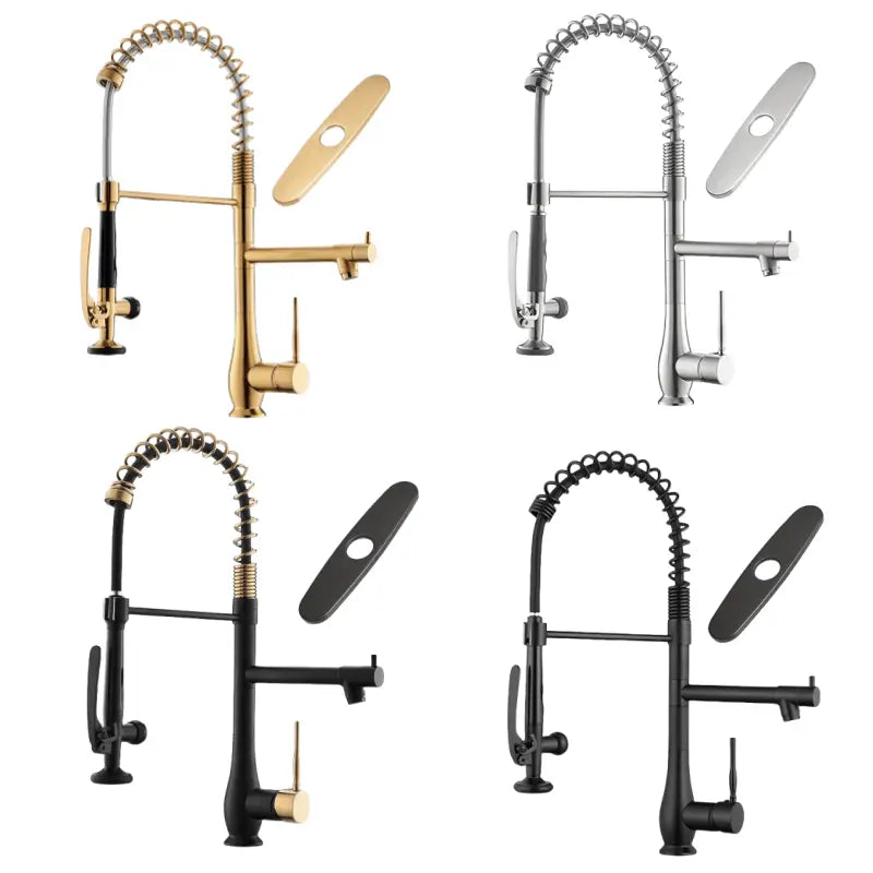 SteelFlow Duo – High Pressure Kitchen Faucet with Dual Head and Stainless Steel Design!