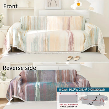 Versatile Chenille Sofa Cover – Comfort, Style, and All-Season Protection!