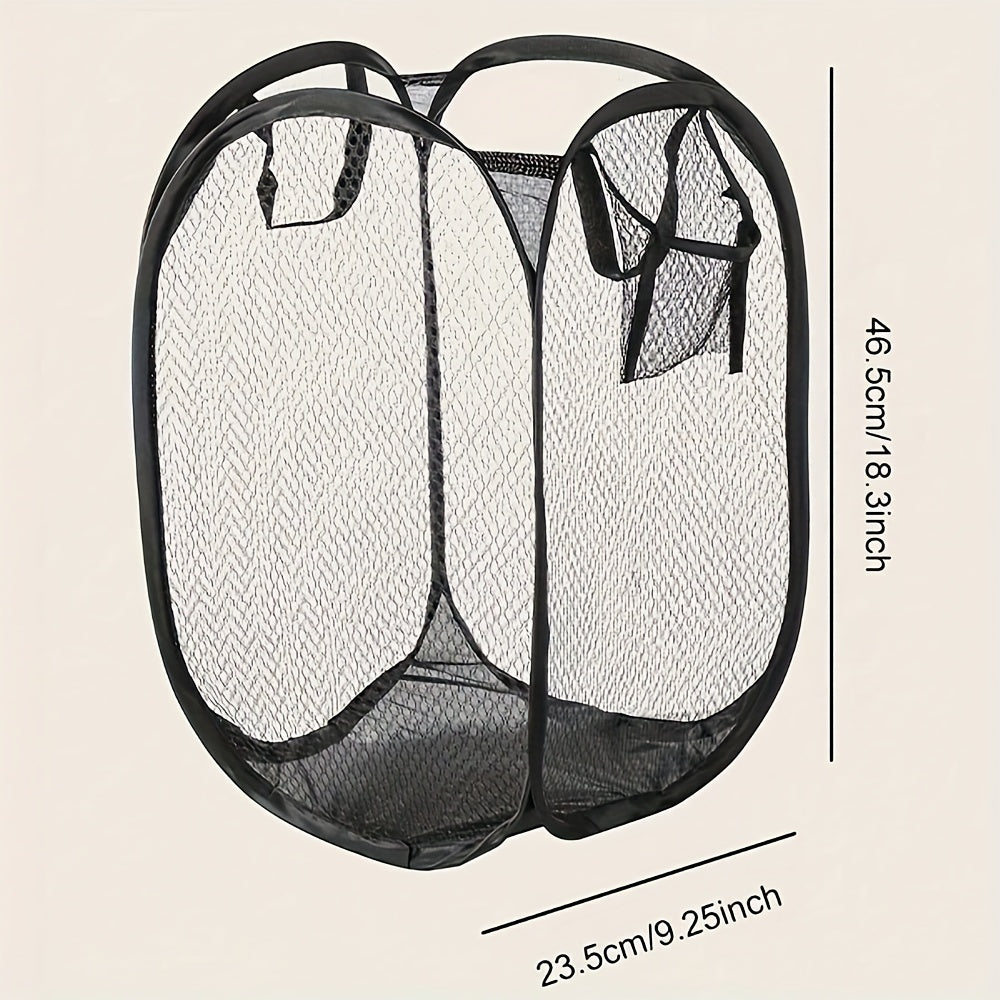 Foldable Pop-Up Laundry Basket with Handles – Large Capacity and Casual Style for Organization!