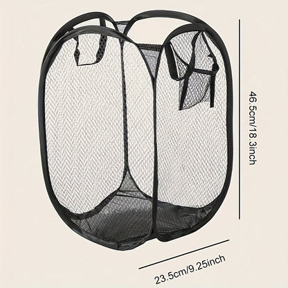 Foldable Pop-Up Laundry Basket with Handles – Large Capacity and Casual Style for Organization!