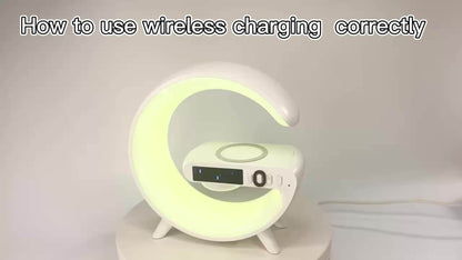 Kouzone Wireless Speaker with Phone Charger & Dimmable Alarm Clock