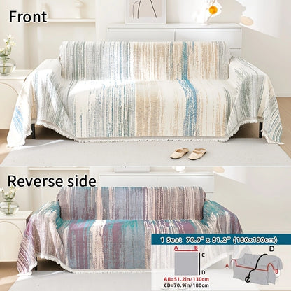 Versatile Chenille Sofa Cover – Comfort, Style, and All-Season Protection!