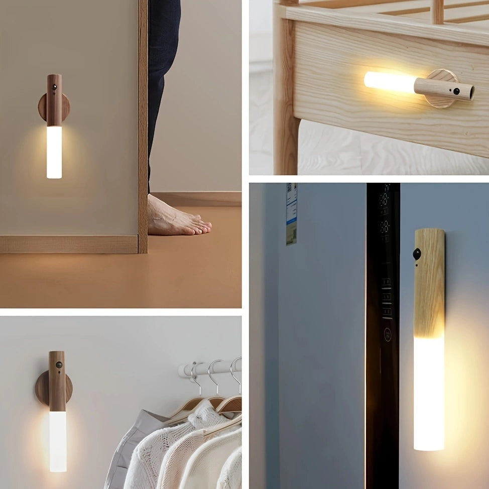 Motion Sensing Night Light – Minimalist Design for Bedrooms, Stairs, and Cabinets!