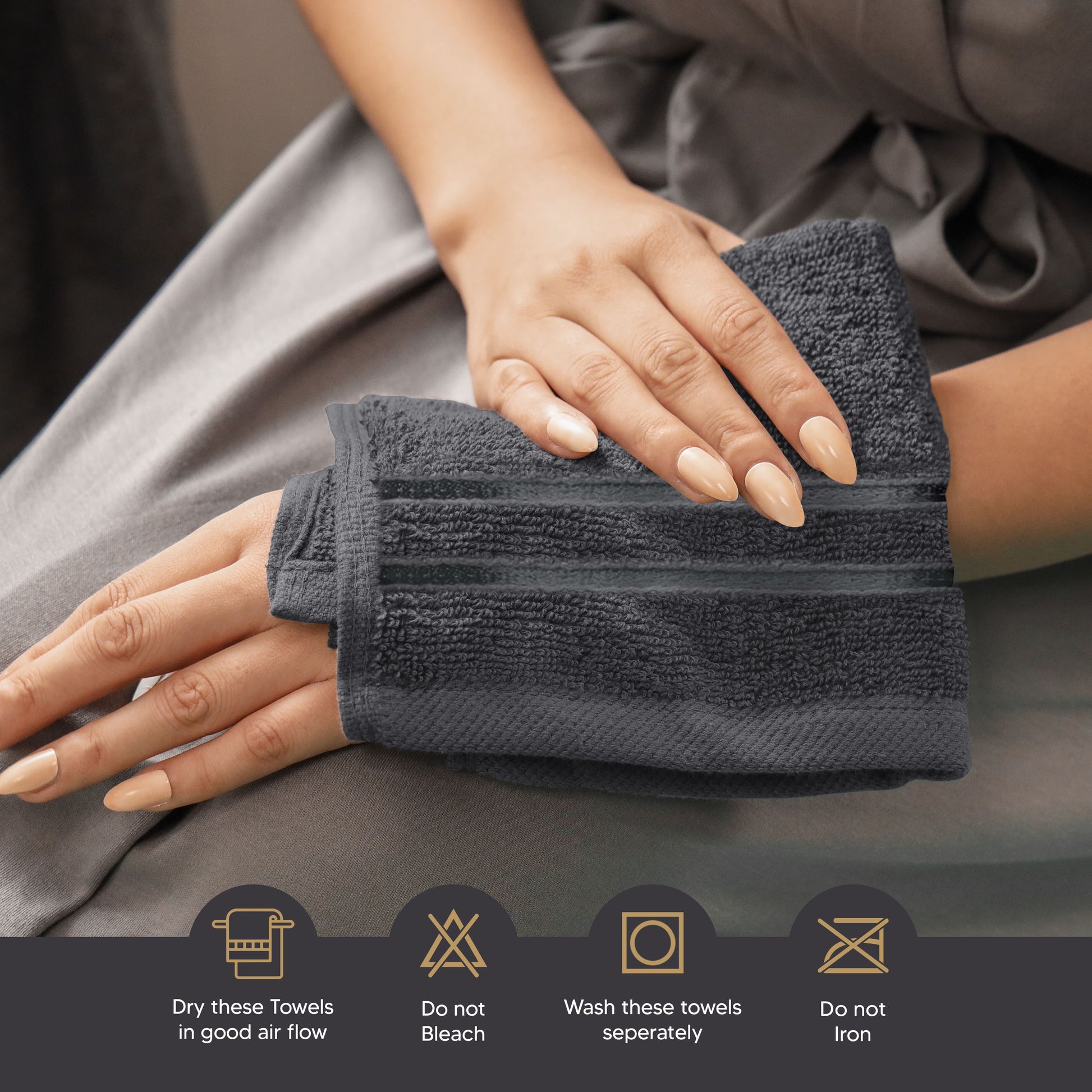 8 Premium Towels – Maximum Absorption and Comfort for Bathroom, Hotel, Spa, and Gym!