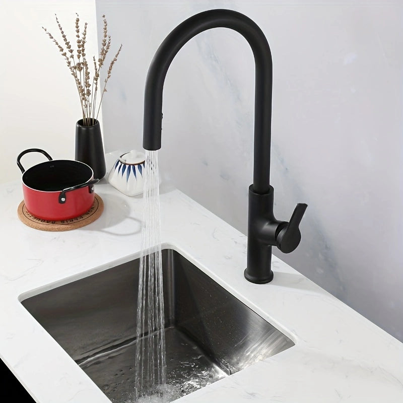 High-Quality Kitchen Faucet with Pull-Down Sprayer – Modern Design, 360° Rotation, and High Performance for Any Space!