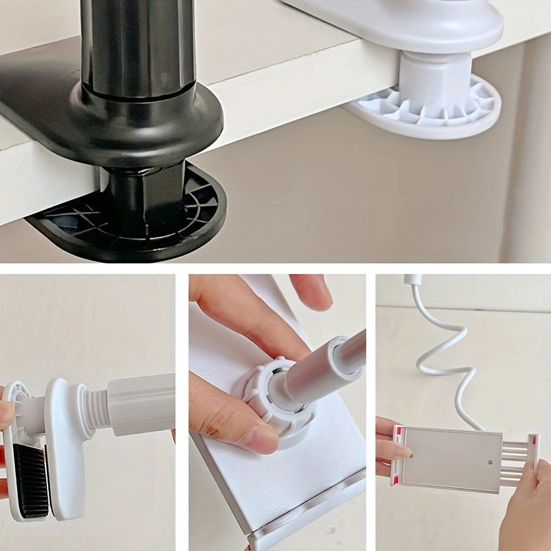 Gicook&nbsp;100cm/3.2ft Folding Tablet Holder – Adjustable, Portable, and Multifunctional for Home, Office, or Travel!