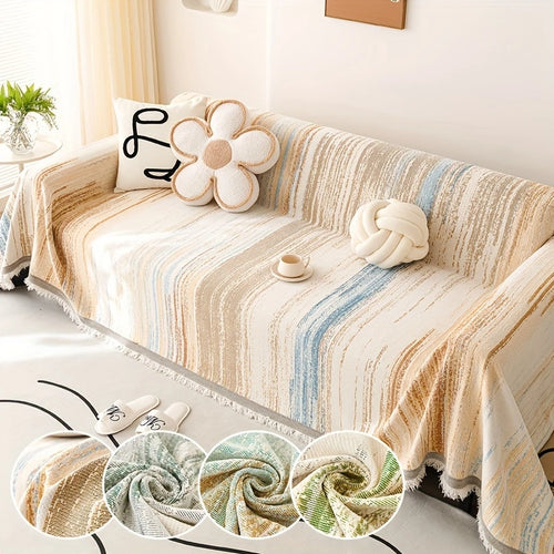 Versatile Chenille Sofa Cover – Comfort, Style, and All-Season Protection!