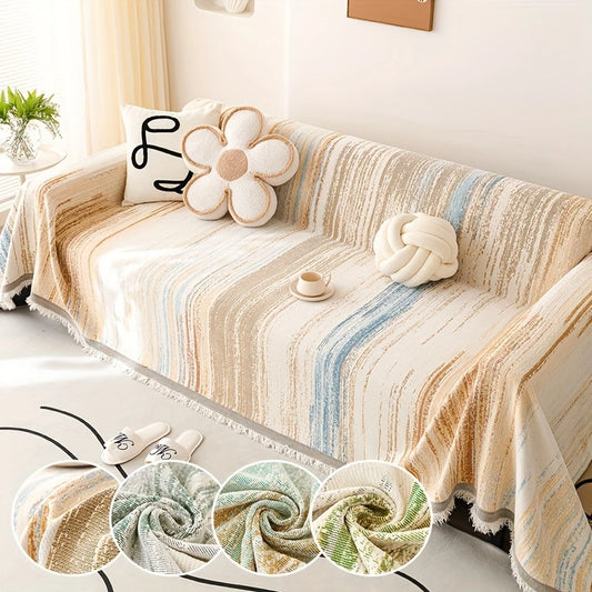 Versatile Chenille Sofa Cover – Comfort, Style, and All-Season Protection!