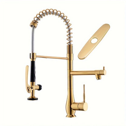 SteelFlow Duo – High Pressure Kitchen Faucet with Dual Head and Stainless Steel Design!