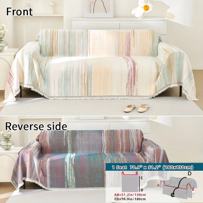 Versatile Chenille Sofa Cover – Comfort, Style, and All-Season Protection!
