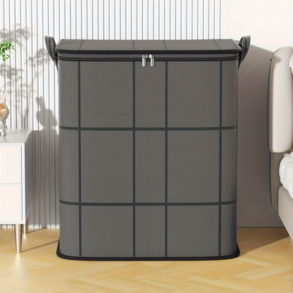 Large Capacity Casual Style Non-Woven Foldable Storage Bag – Organize Clothes and Blankets with Style!