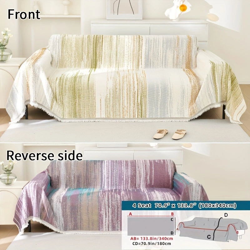 Versatile Chenille Sofa Cover – Comfort, Style, and All-Season Protection!