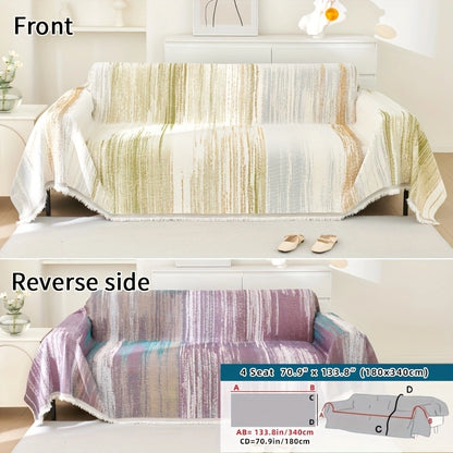Versatile Chenille Sofa Cover – Comfort, Style, and All-Season Protection!