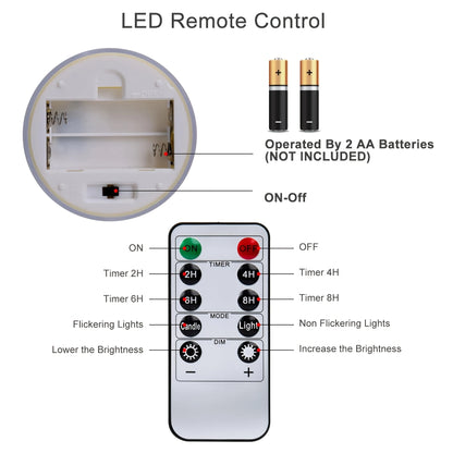 Remote Control LED Electronic Candles – Romantic Decoration for Weddings, Parties, and Special Moments!