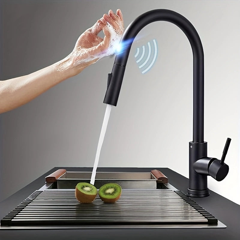 AquaTouch Pro Smart Kitchen Faucet with Touch Sensor, Modern Design, and Water-Saving Technology!