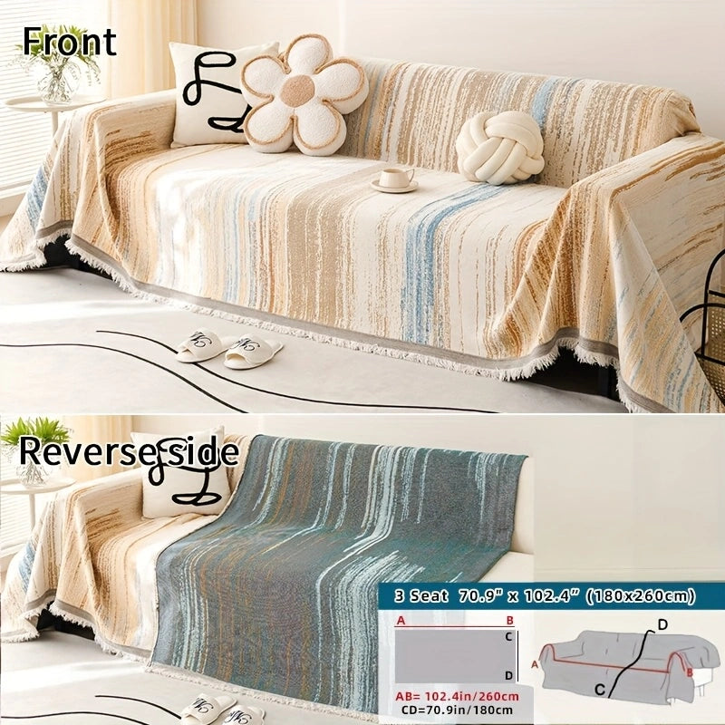 Versatile Chenille Sofa Cover – Comfort, Style, and All-Season Protection!