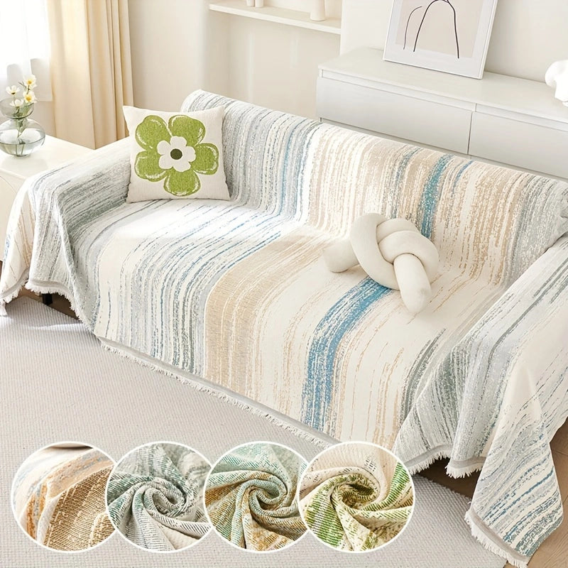 Versatile Chenille Sofa Cover – Comfort, Style, and All-Season Protection!