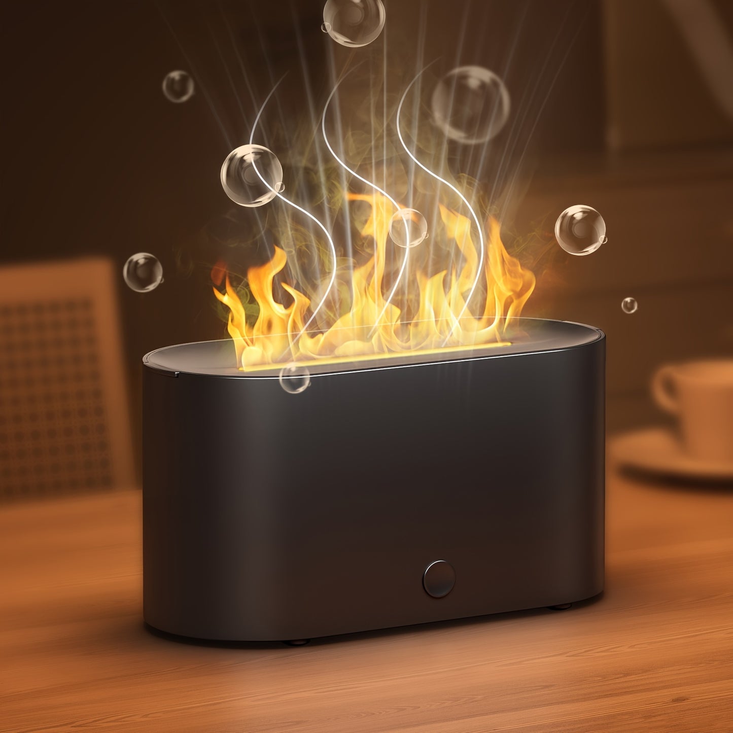 7-Color Simulated Flame Humidifier