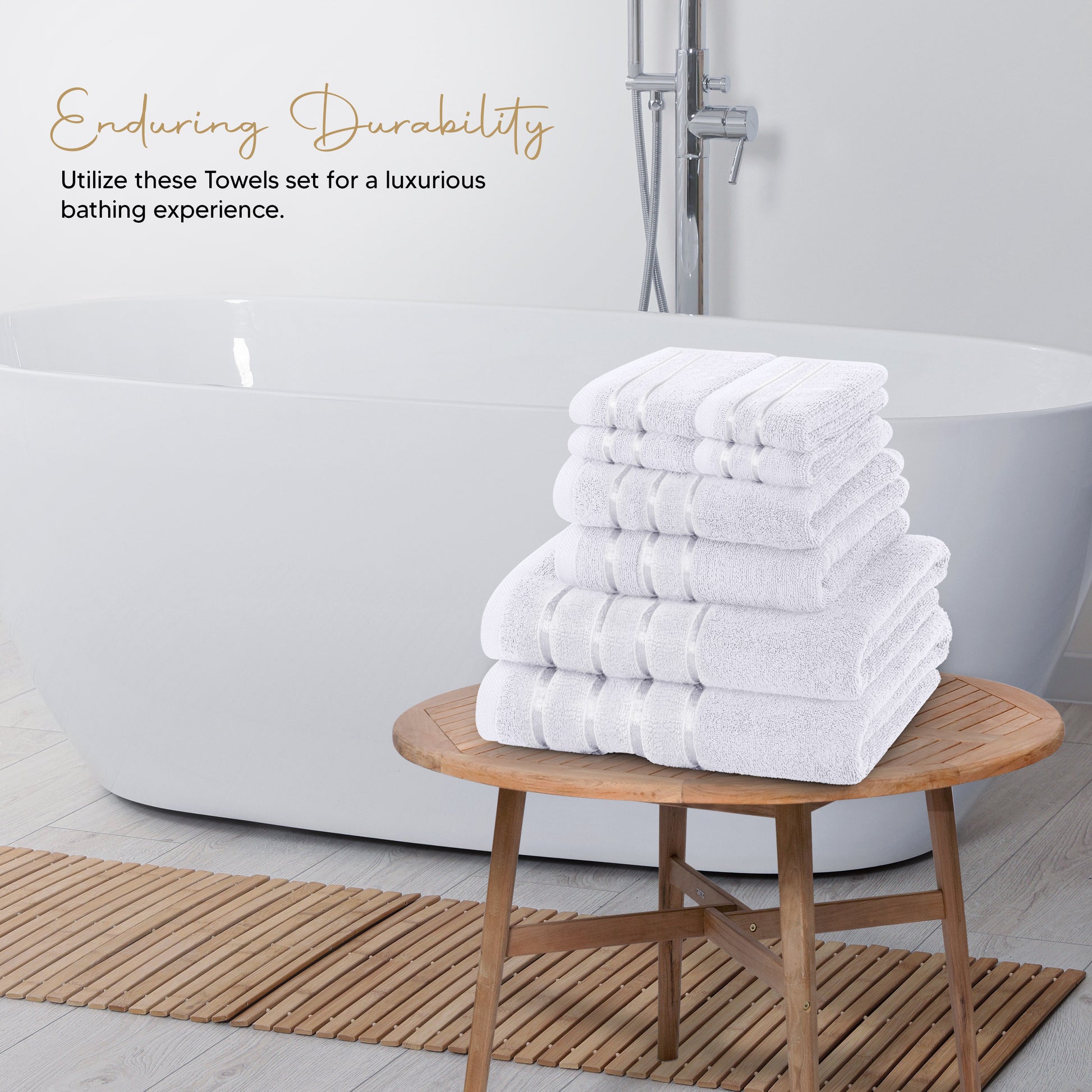 8 Premium Towels – Maximum Absorption and Comfort for Bathroom, Hotel, Spa, and Gym!