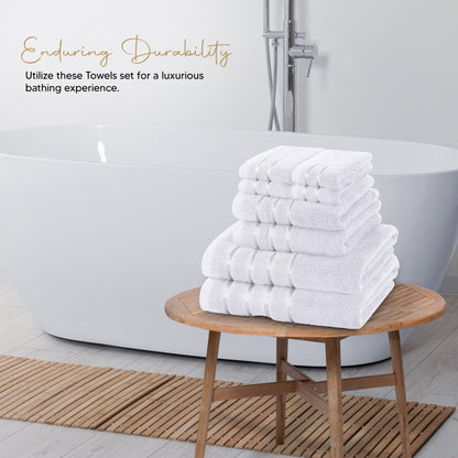 8 Premium Towels – Maximum Absorption and Comfort for Bathroom, Hotel, Spa, and Gym!