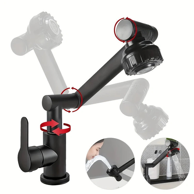 AquaSwivel Pro – Matte Swivel Faucet for Kitchen and Bathroom with 1080° Rotation and Modern Design!