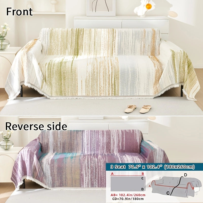 Versatile Chenille Sofa Cover – Comfort, Style, and All-Season Protection!