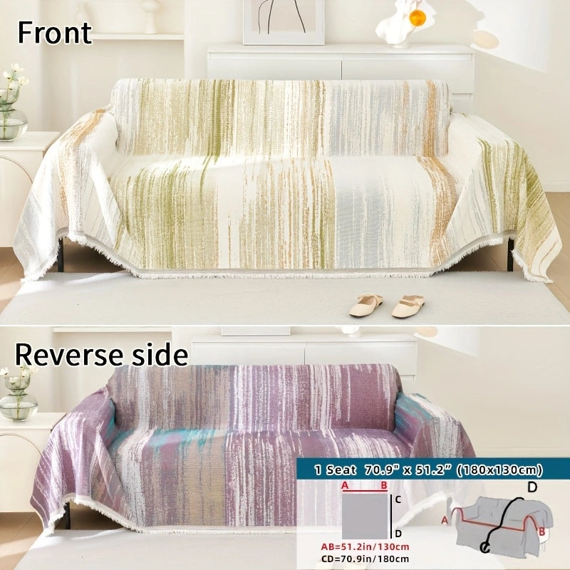 Versatile Chenille Sofa Cover – Comfort, Style, and All-Season Protection!