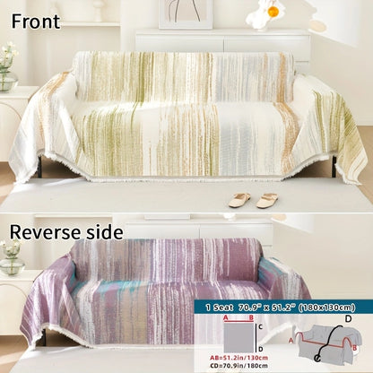 Versatile Chenille Sofa Cover – Comfort, Style, and All-Season Protection!