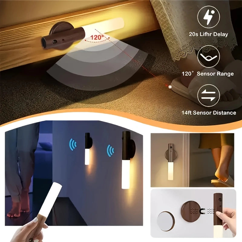 Motion Sensing Night Light – Minimalist Design for Bedrooms, Stairs, and Cabinets!