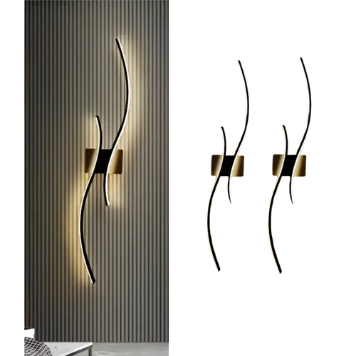 Modern Dimmable LED Wall Sconce in Glass