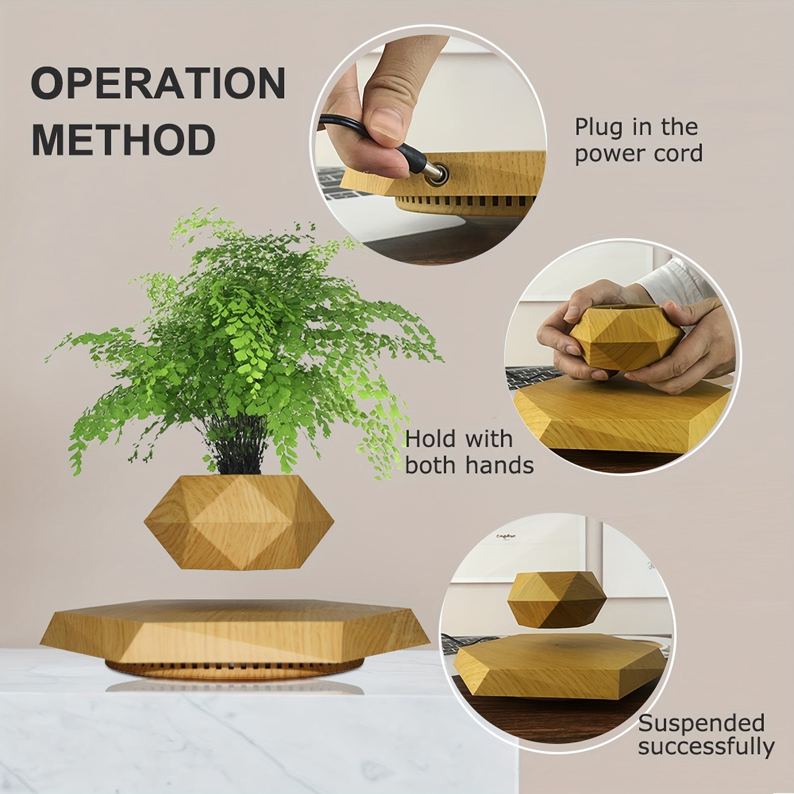 Levitating Plant Pot – Modern Floating Décor for Home &amp; Office
