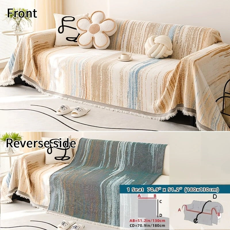 Versatile Chenille Sofa Cover – Comfort, Style, and All-Season Protection!