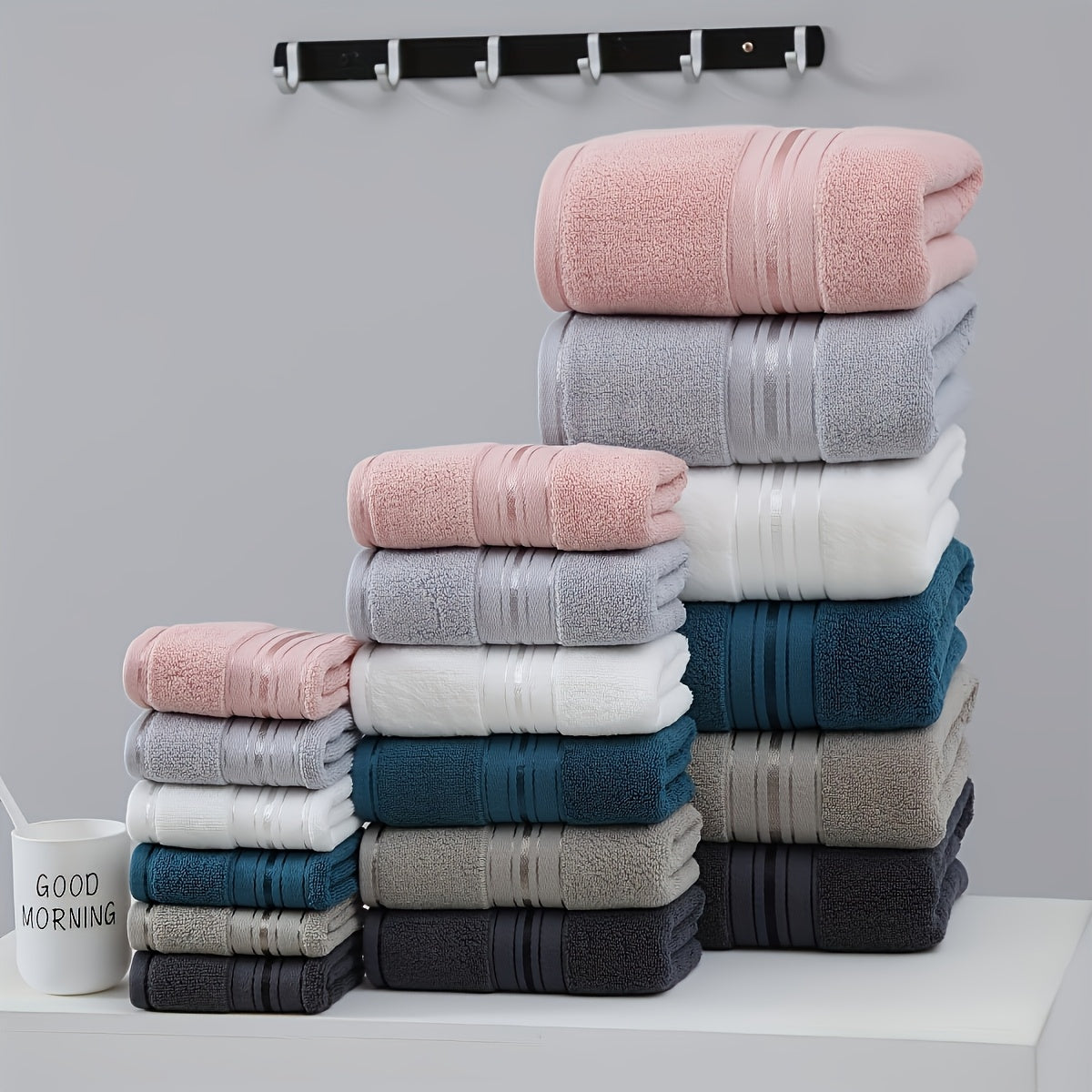 8 Premium Towels – Maximum Absorption and Comfort for Bathroom, Hotel, Spa, and Gym!