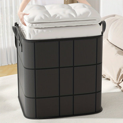 Large Capacity Casual Style Non-Woven Foldable Storage Bag – Organize Clothes and Blankets with Style!