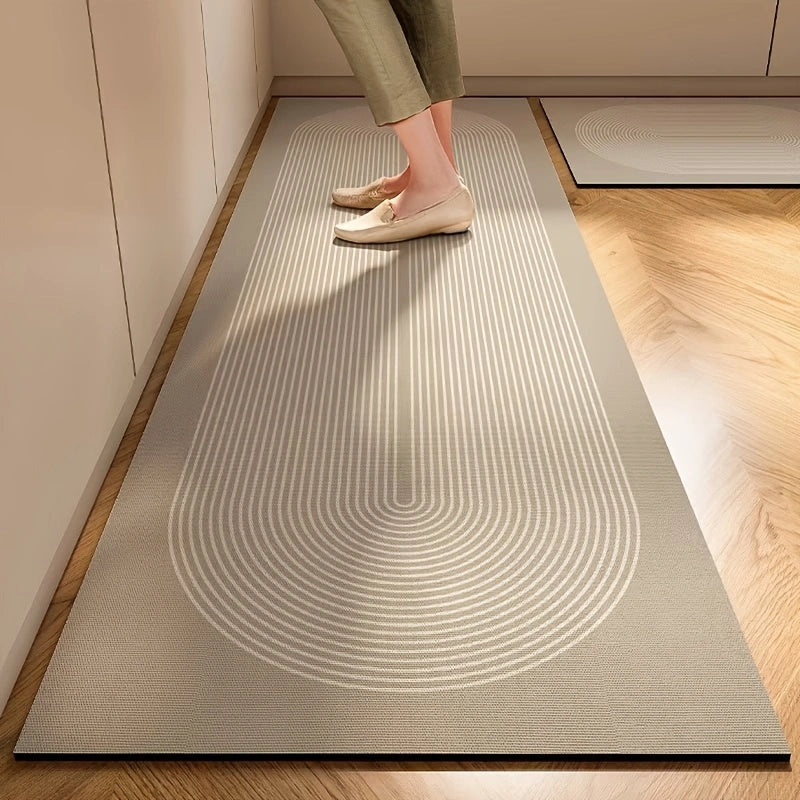 Nordic Diatomaceous Earth Kitchen Mat – Stylish and Easy to Clean!