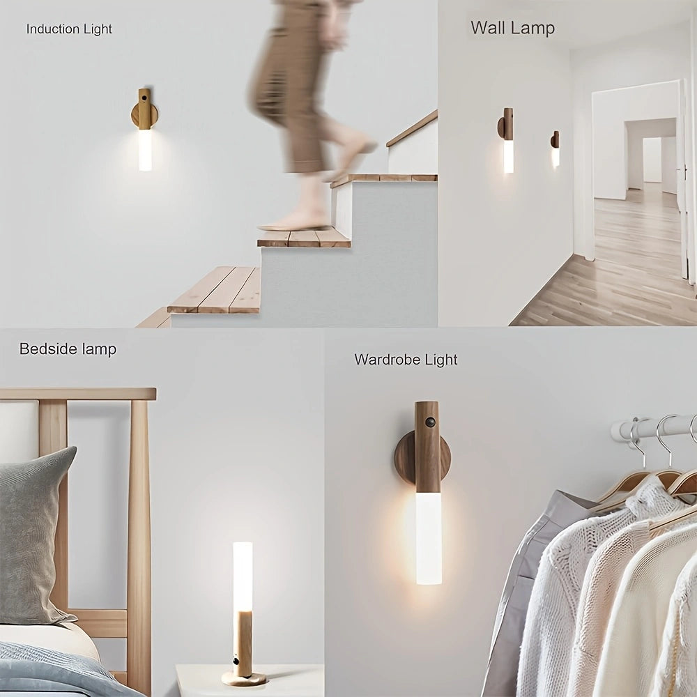 Motion Sensing Night Light – Minimalist Design for Bedrooms, Stairs, and Cabinets!